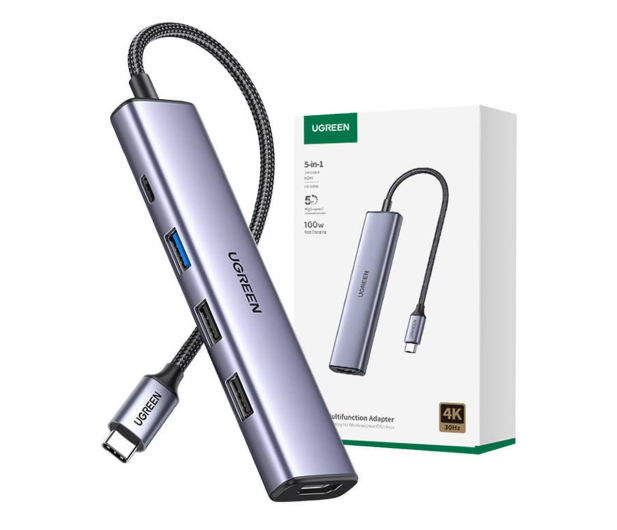 UGREEN CM478 Adapter HUB USB-C do HDMI USB-A 3.0 2x USB-A 2.0 PD - 1267503 - zdjęcie 2